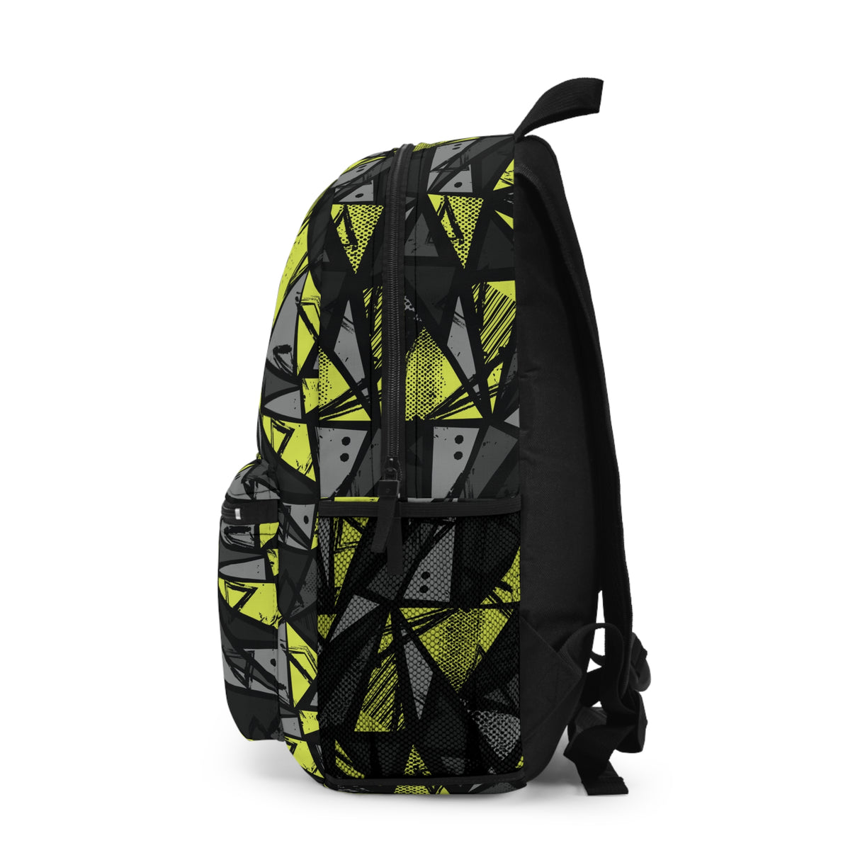 Kids Abstract Black Yellow Backpack