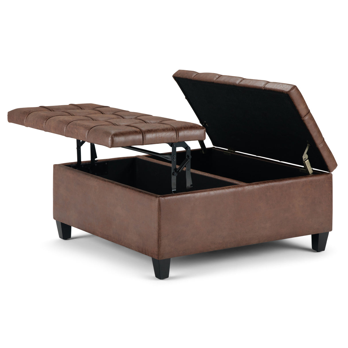 Harrison - Upholstered Coffee Table Storage Ottoman by Couch.com