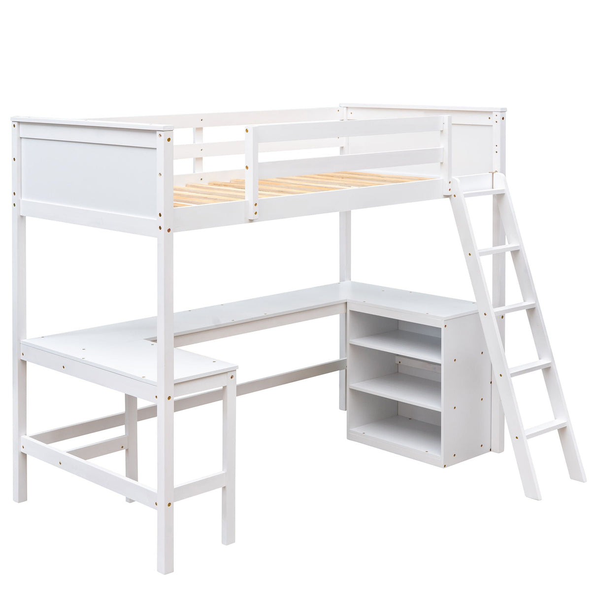 Loft Bed With Shelves With Desk by Couch.com