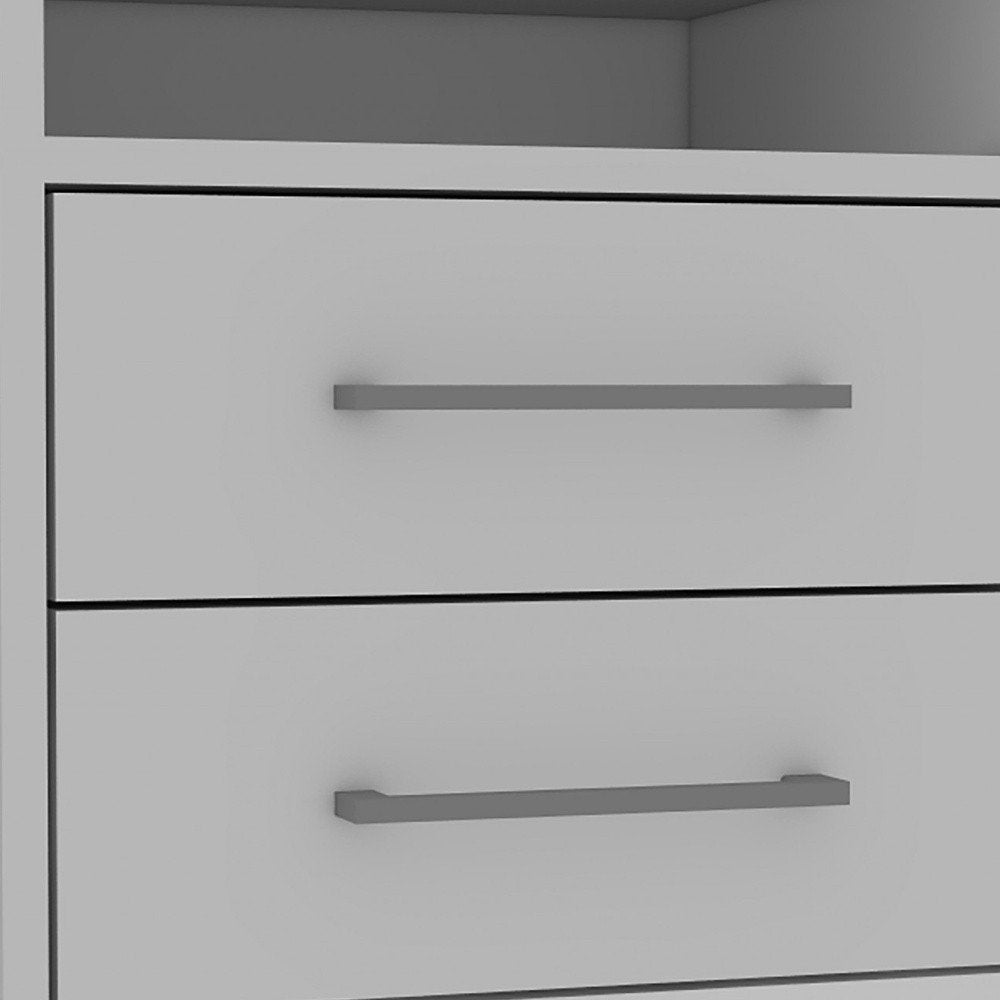 20" Wood Two Drawer Nightstand
