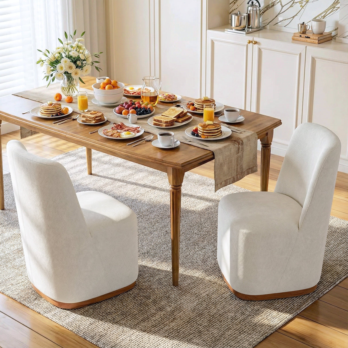 Modern Indoor Dining Chair Set of 2