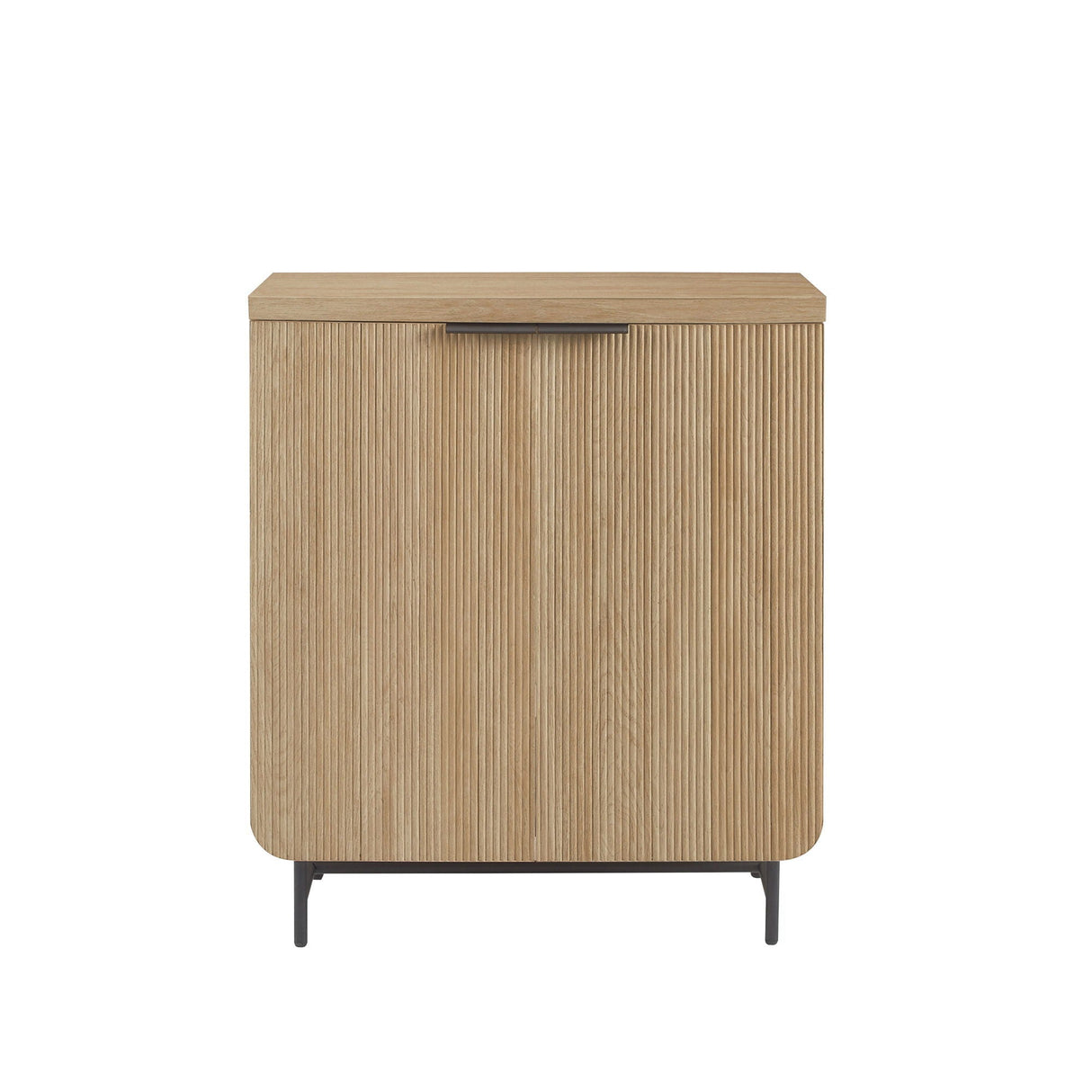 Modern Scandi Fluted Door Storage Console - Coastal Oak by Couch.com