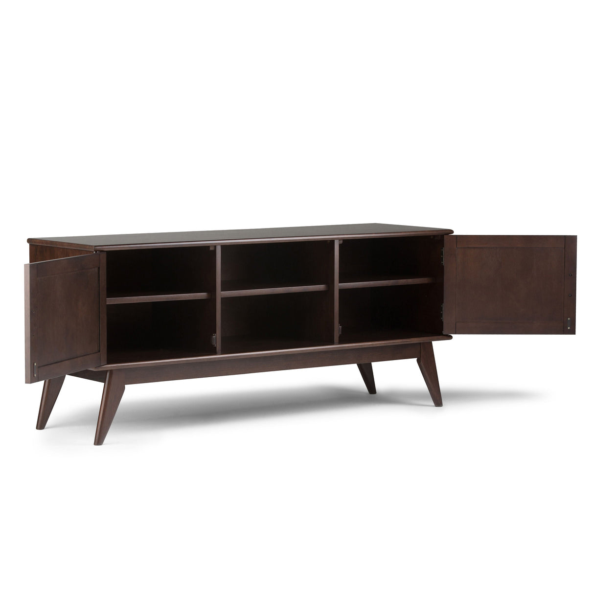 Draper - Handcrafted Mid Century Low TV Media Stand by Couch.com
