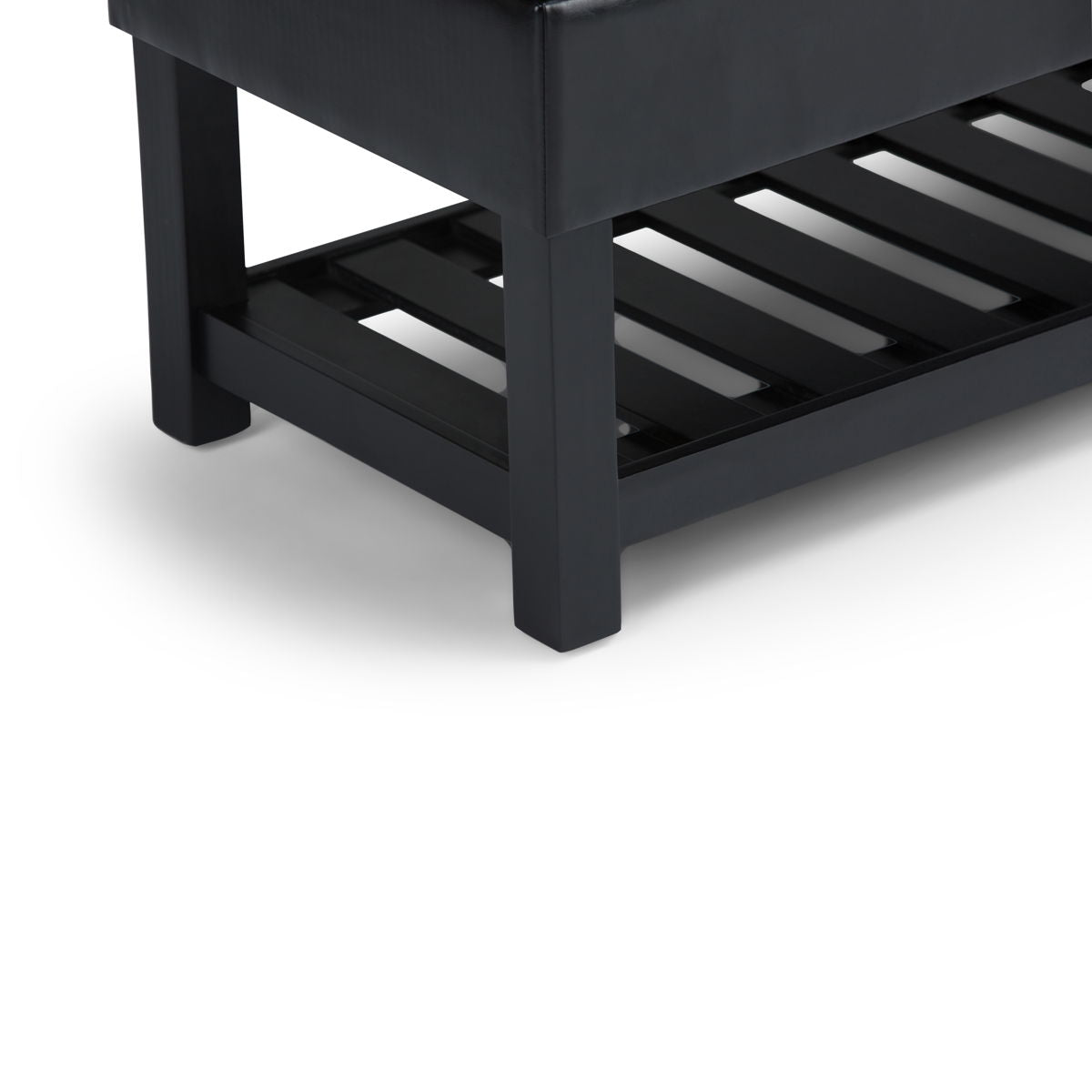 Saxon - Upholstered Transitional Storage Ottoman Bench by Couch.com