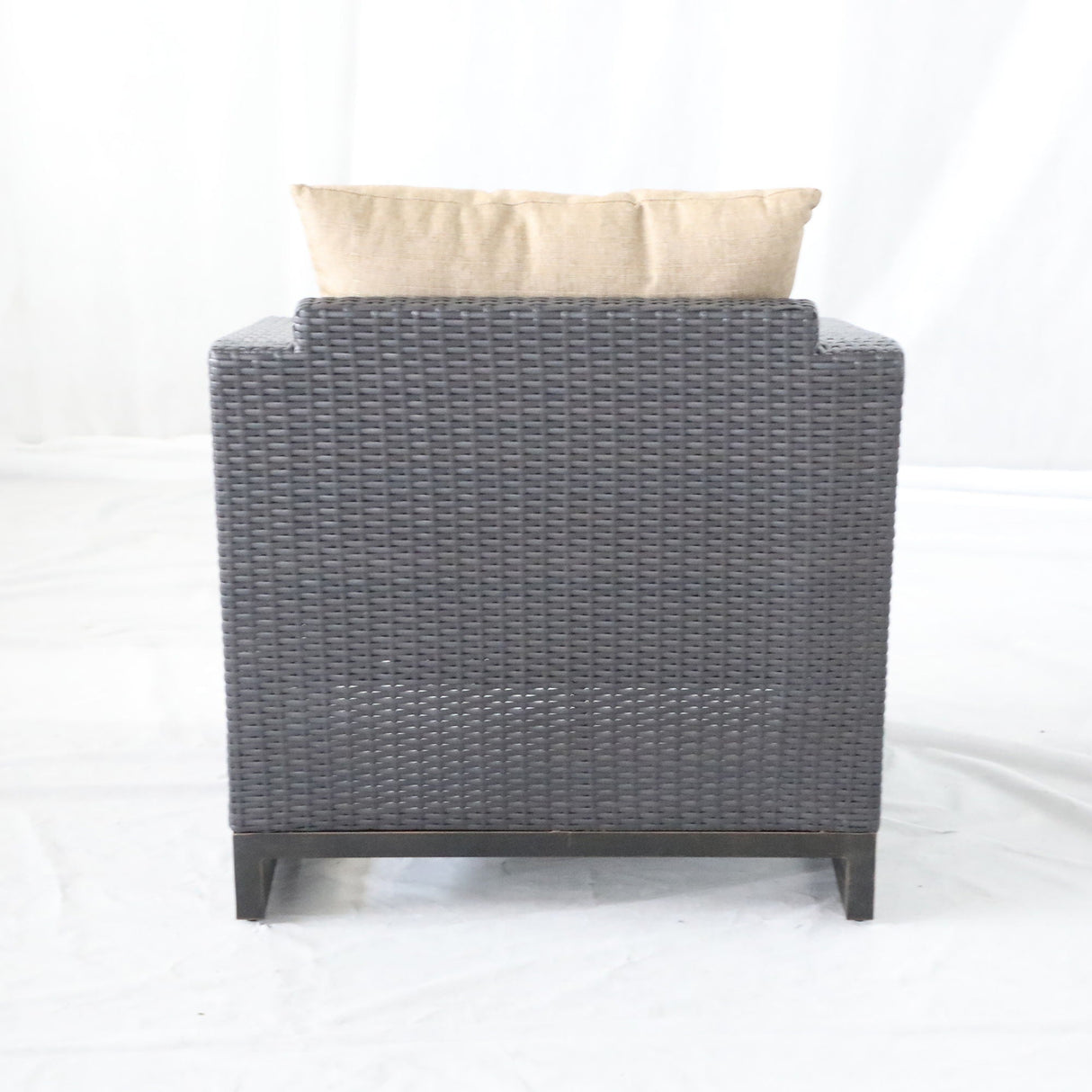 Comal - Outdoor Furniture, Wicker Chairs With Cushions (Set of 2) - Beige / Chocolate by Couch.com