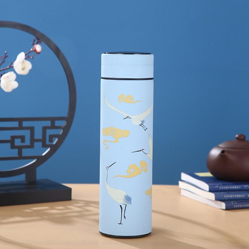 450mln Style Intelligent Thermos Bottle Classical Style Touch Display Stainless Steel Vacuum Flask Mug Water Bottles Temperature Display Insulated Vacuum Insulated 304 Stainless Steel Water Bottle Heat Resistant Insulated Water Bottle
