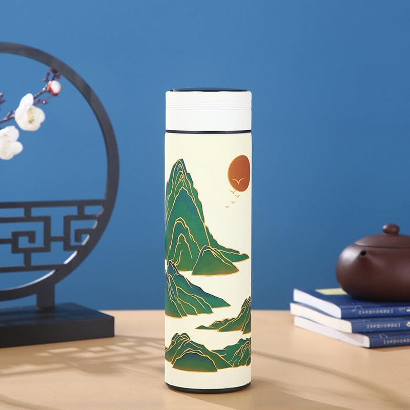450mln Style Intelligent Thermos Bottle Classical Style Touch Display Stainless Steel Vacuum Flask Mug Water Bottles Temperature Display Insulated Vacuum Insulated 304 Stainless Steel Water Bottle Heat Resistant Insulated Water Bottle