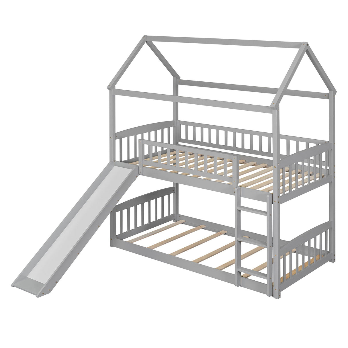 Bunk Bed With Slide, House Bed With Slide by Couch.com