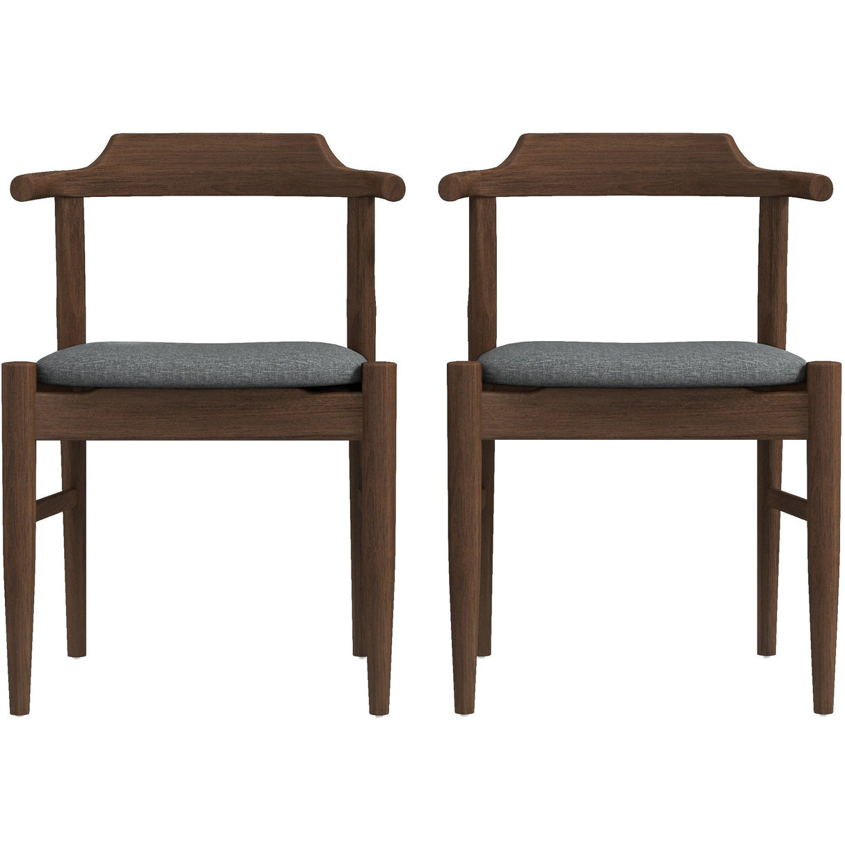 Dakota - Mid-Century Modern Velvet Dining Chair (Set of 2) by Couch.com