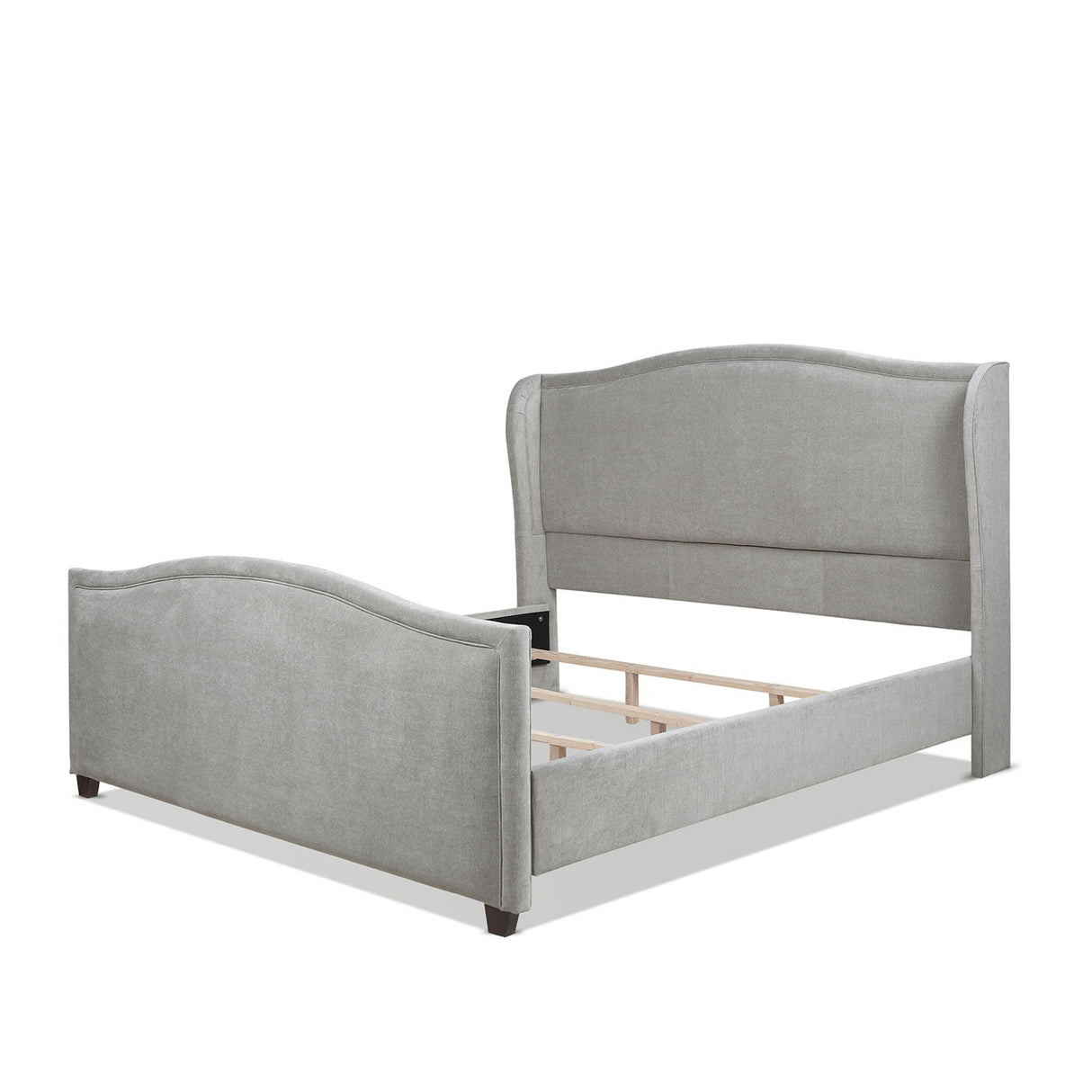 Carmen - Upholstered Wingback Panel Bed Frame by Couch.com