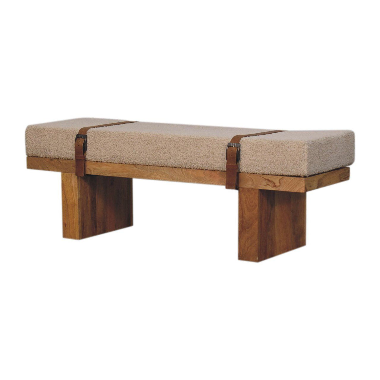 Belmont - Boucle Bench - Oak by Couch.com