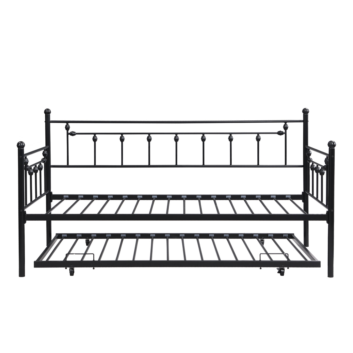 Twin Daybed With Trundle - Black by Couch.com
