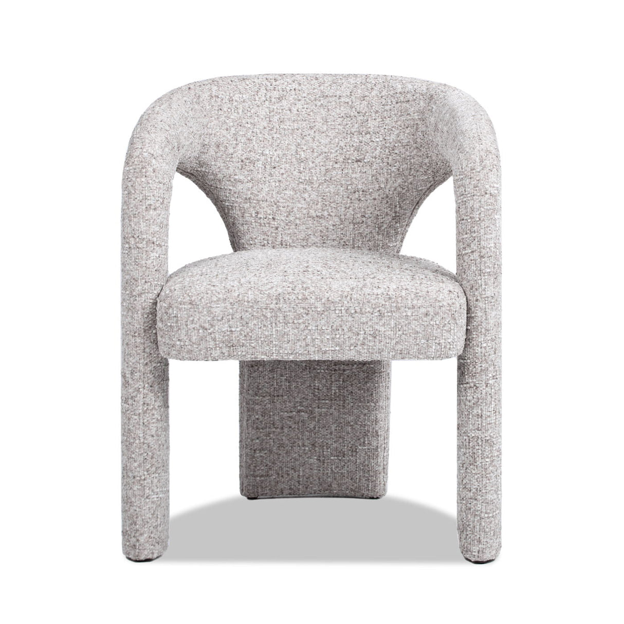 Sydney - Fully Upholstered Barrel Dining Chair - Multi Greige Beige by Couch.com