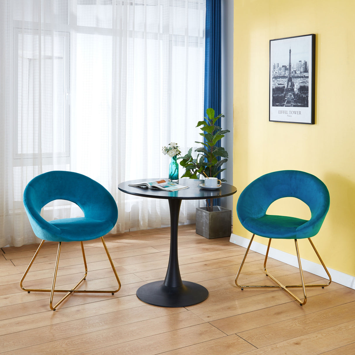 Modern Accent Velvet Lounge Chair by Couch.com