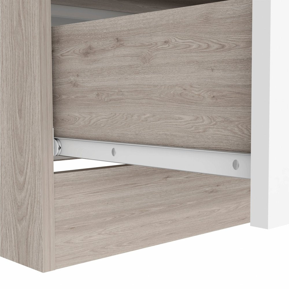 31" Light Gray Wood Three Drawer