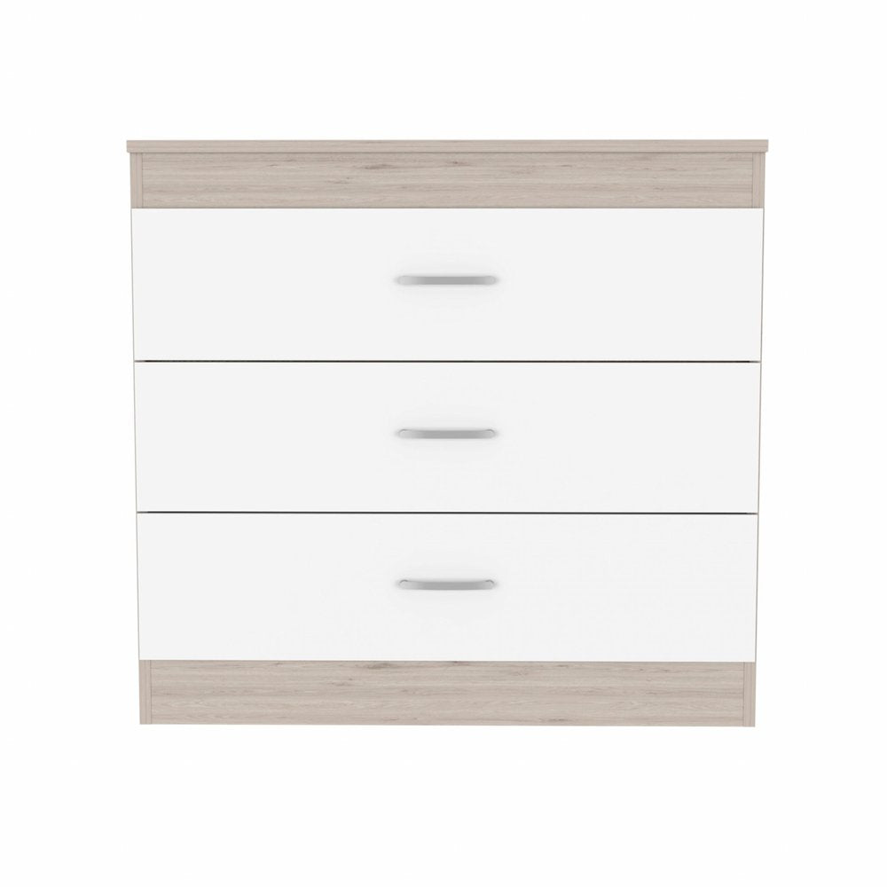 31" Light Gray Wood Three Drawer