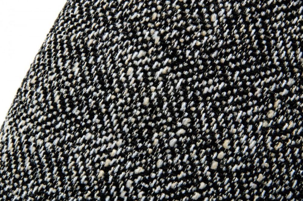 32" Dark Slate Gray And Gray And Silver Upholstered Geometric Swivel Arm Chair