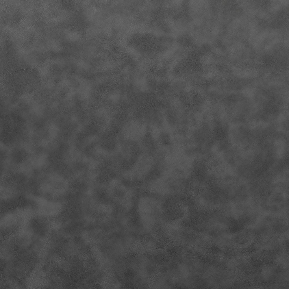 30" Gray and Black Faux Leather and Iron Low Back Bar Height Swivel Bar Chair