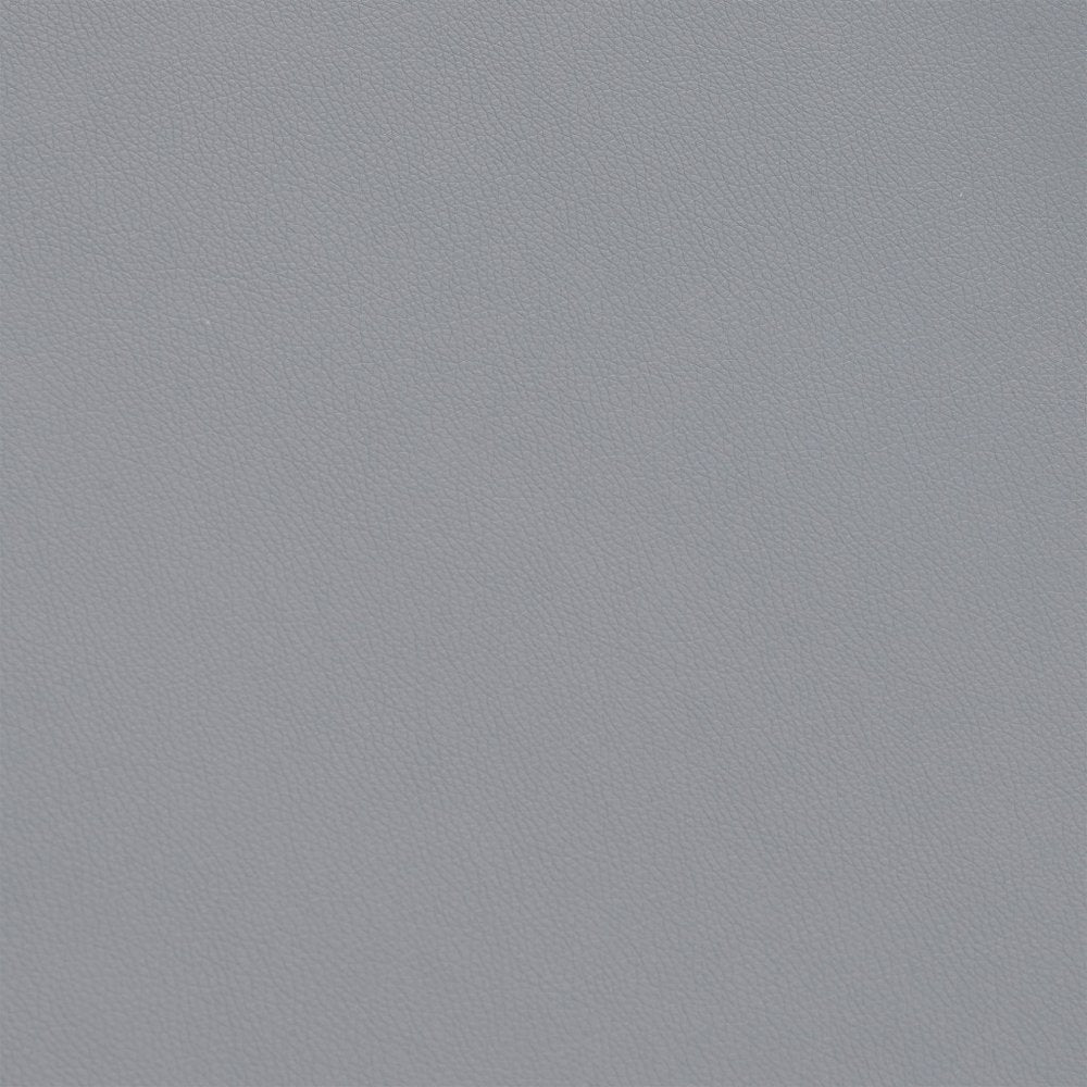 Gray And Black Faux Leather And Metal Backless Adjustable Height Swivel Bar Chair