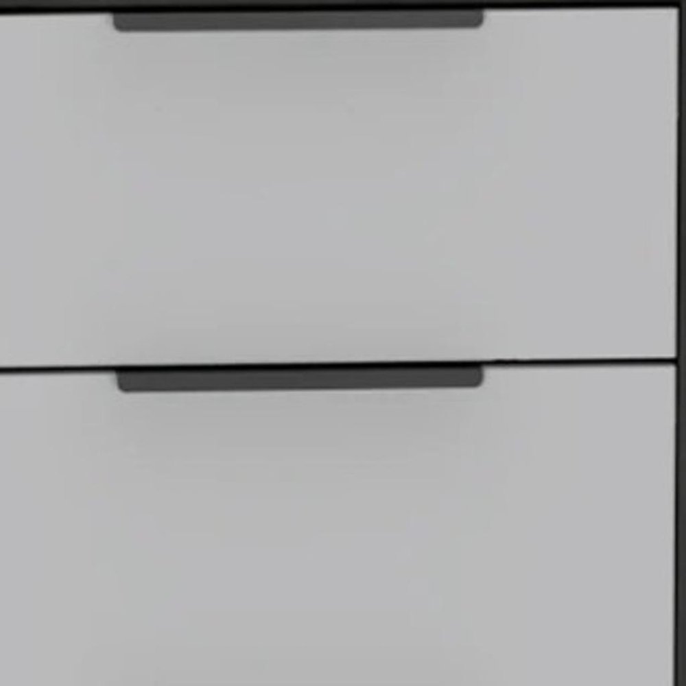 18" White Manufactured Wood Five Drawer Chest