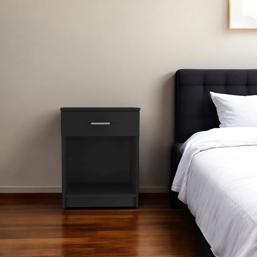 22" Wood One Drawer Nightstand