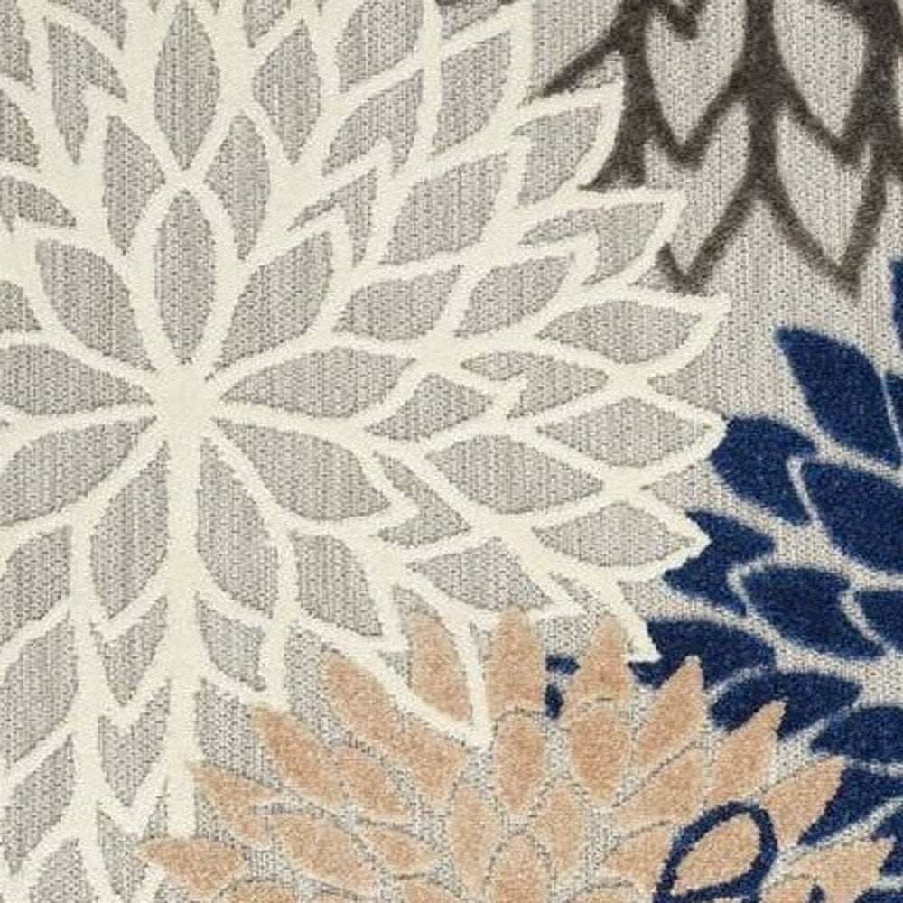 3' X 5' Blue Indoor Outdoor Area Rug