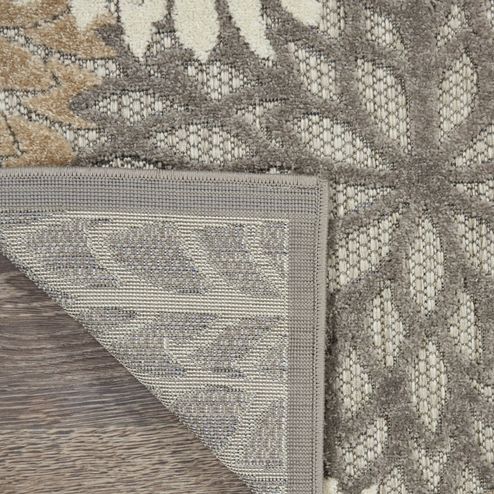 3' X 5' Gray And Ivory Indoor Outdoor Area Rug