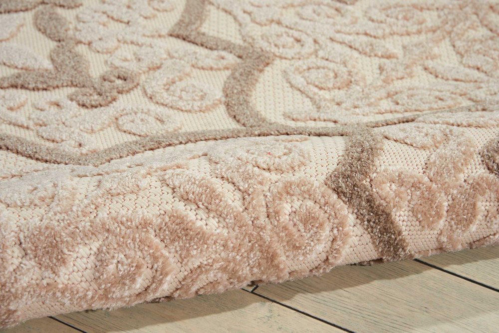 10' X 13' Cream Indoor Outdoor Area Rug