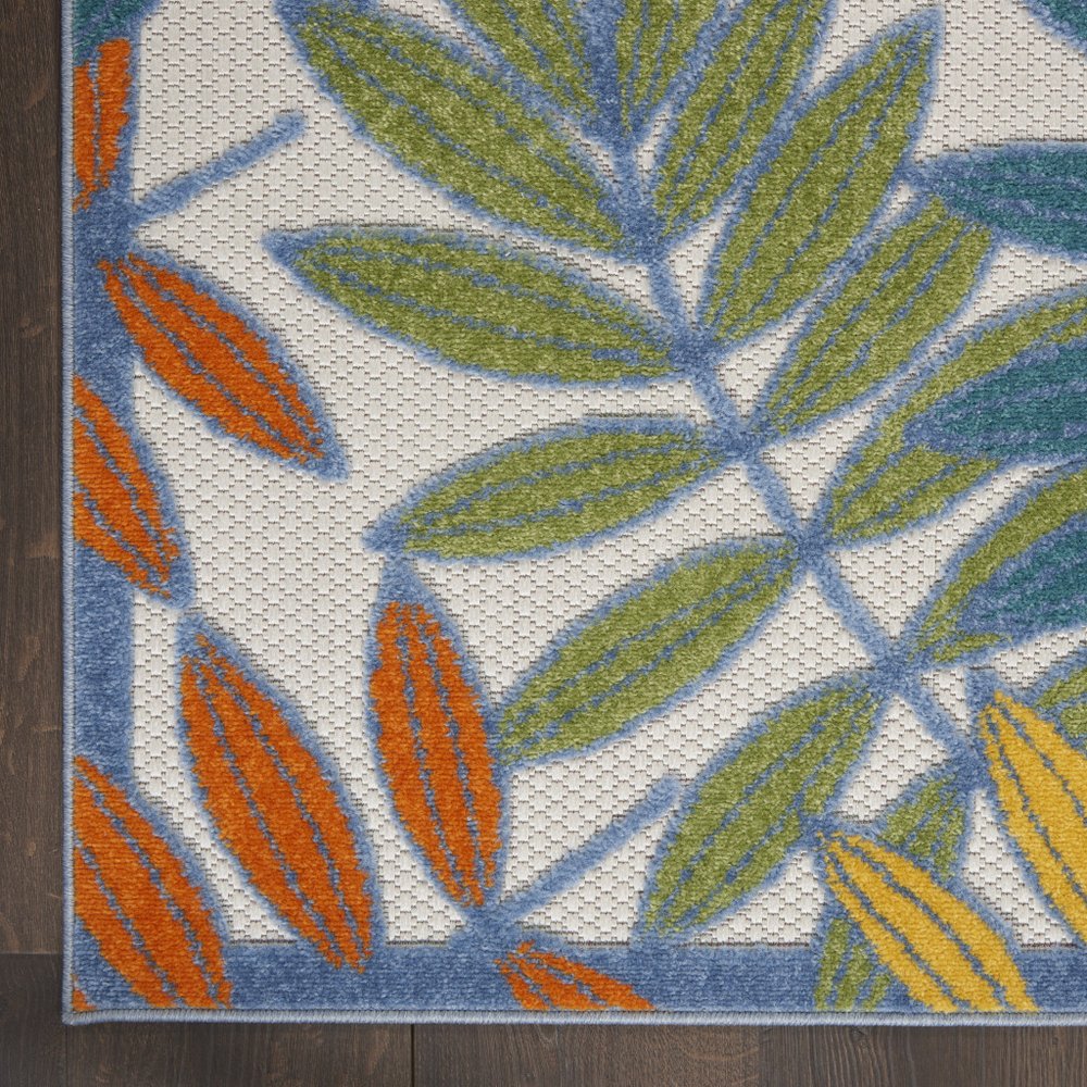 10' Ivory Indoor Outdoor Runner Rug