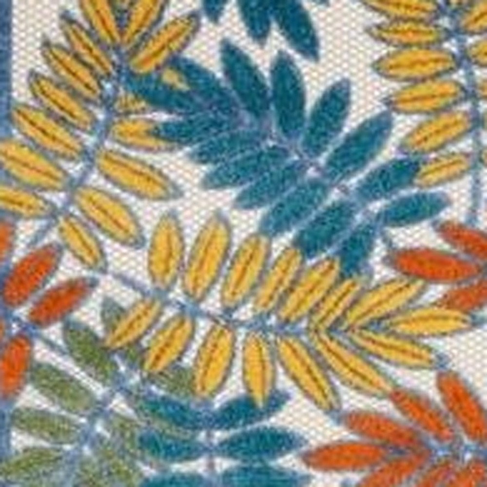 10' Ivory Indoor Outdoor Runner Rug