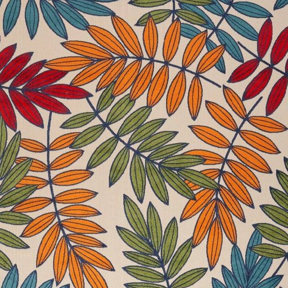 9' X 12' Blue And Beige Indoor Outdoor Area Rug