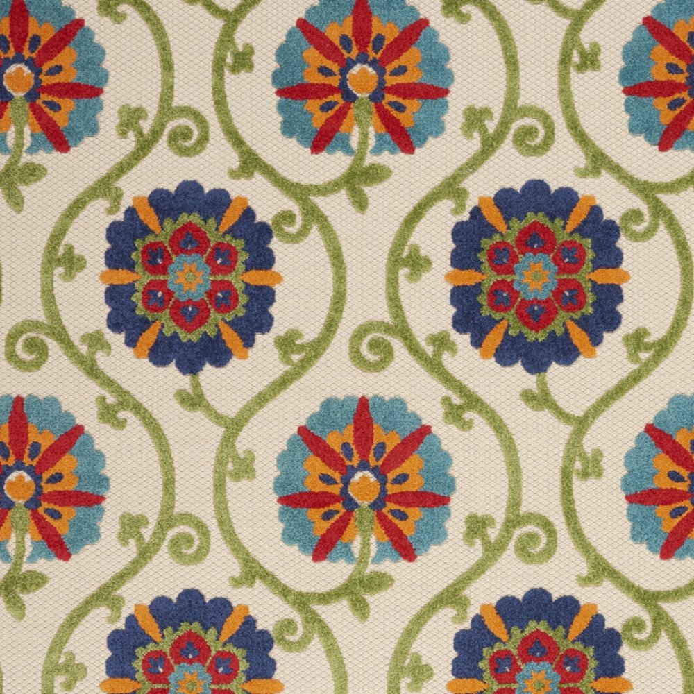 10' X 13' Blue Indoor Outdoor Area Rug