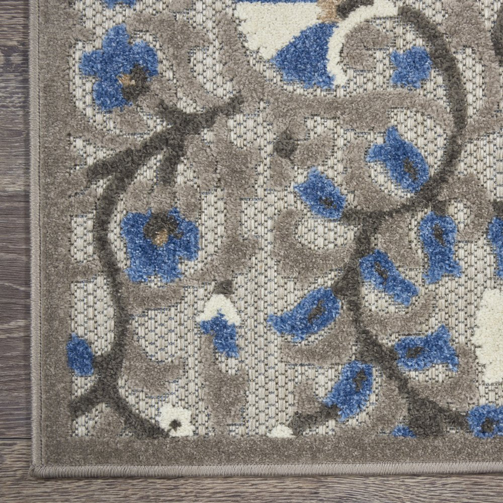 10' X 13' Gray Indoor Outdoor Area Rug