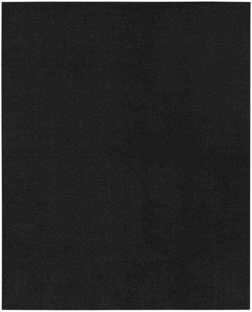 10' X 14' Black Stain Resistant Indoor Outdoor Area Rug