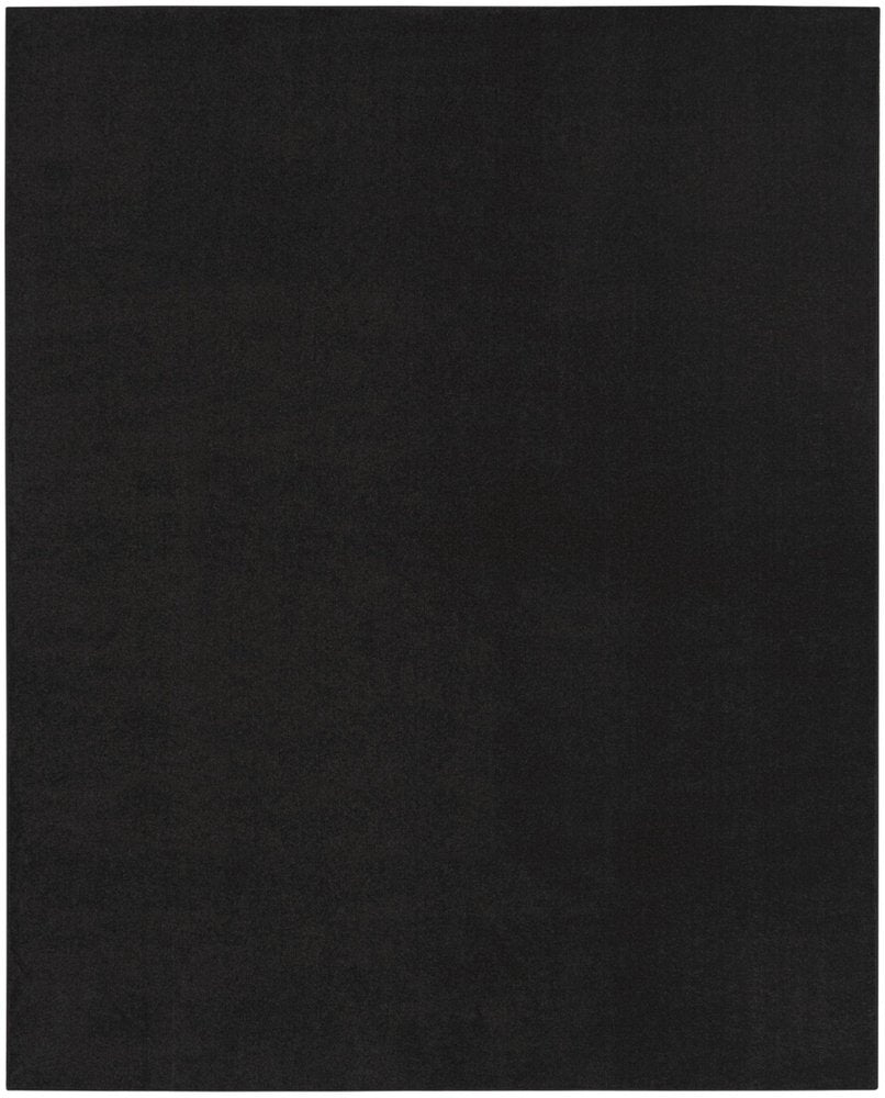 10' X 14' Black Stain Resistant Indoor Outdoor Area Rug