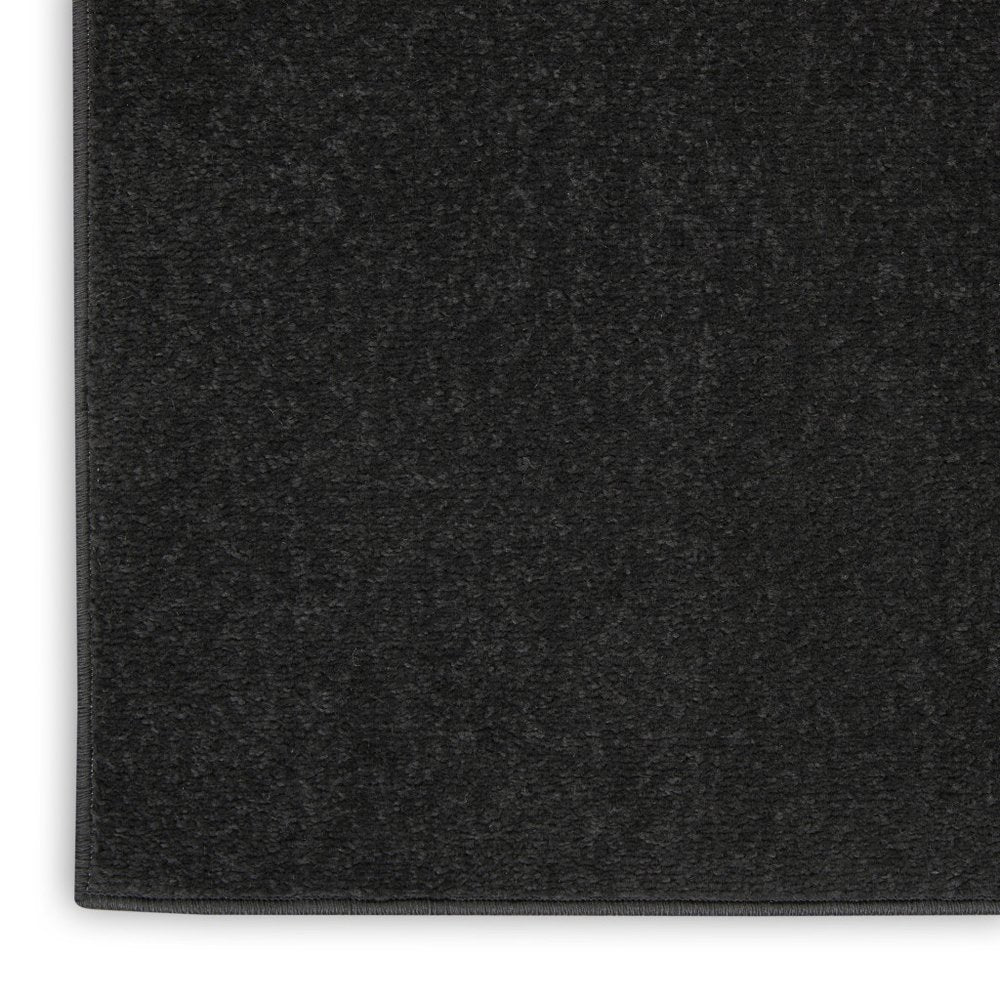 6' Black Indoor Outdoor Runner Rug