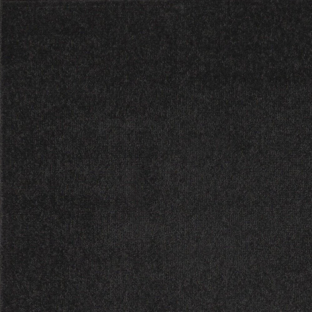 8' Black Indoor Outdoor Runner Rug