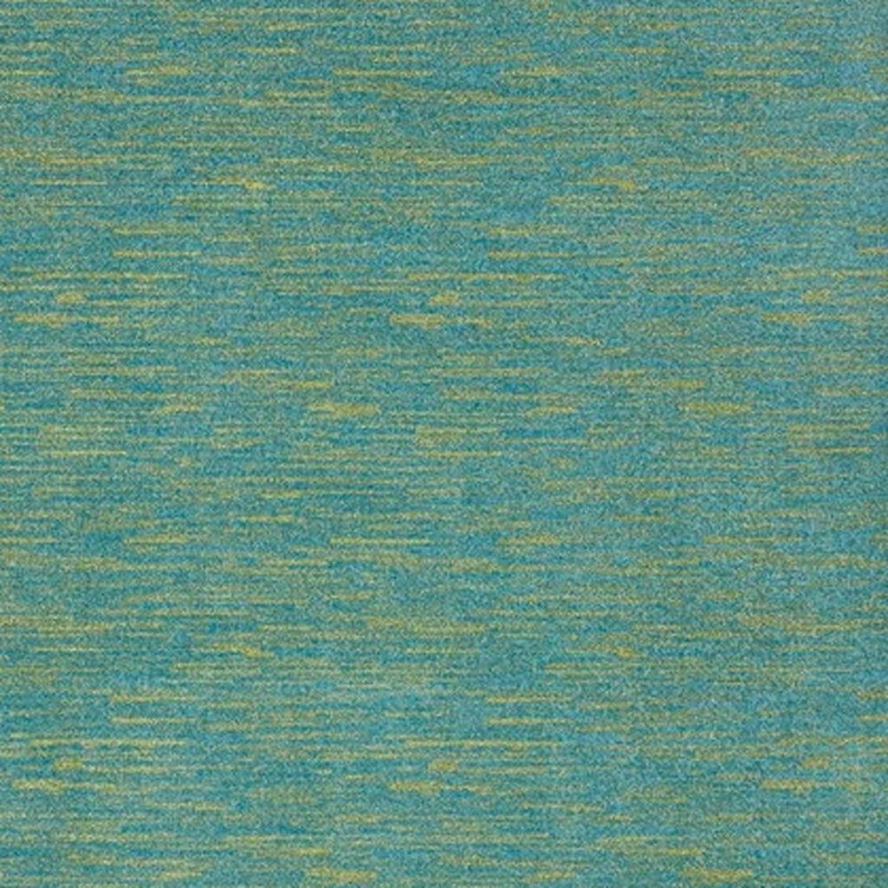 7' X 10' Blue And Green Indoor Outdoor Area Rug