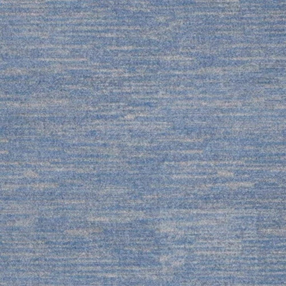 4' X 6' Blue And Gray Indoor Outdoor Area Rug