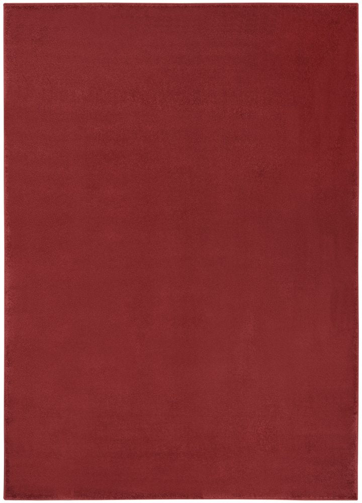 4' X 6' Brick Red Stain Resistant Indoor Outdoor Area Rug
