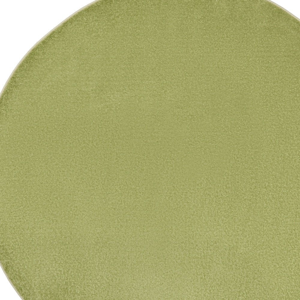 8' X 8' Green Round Indoor Outdoor Area Rug