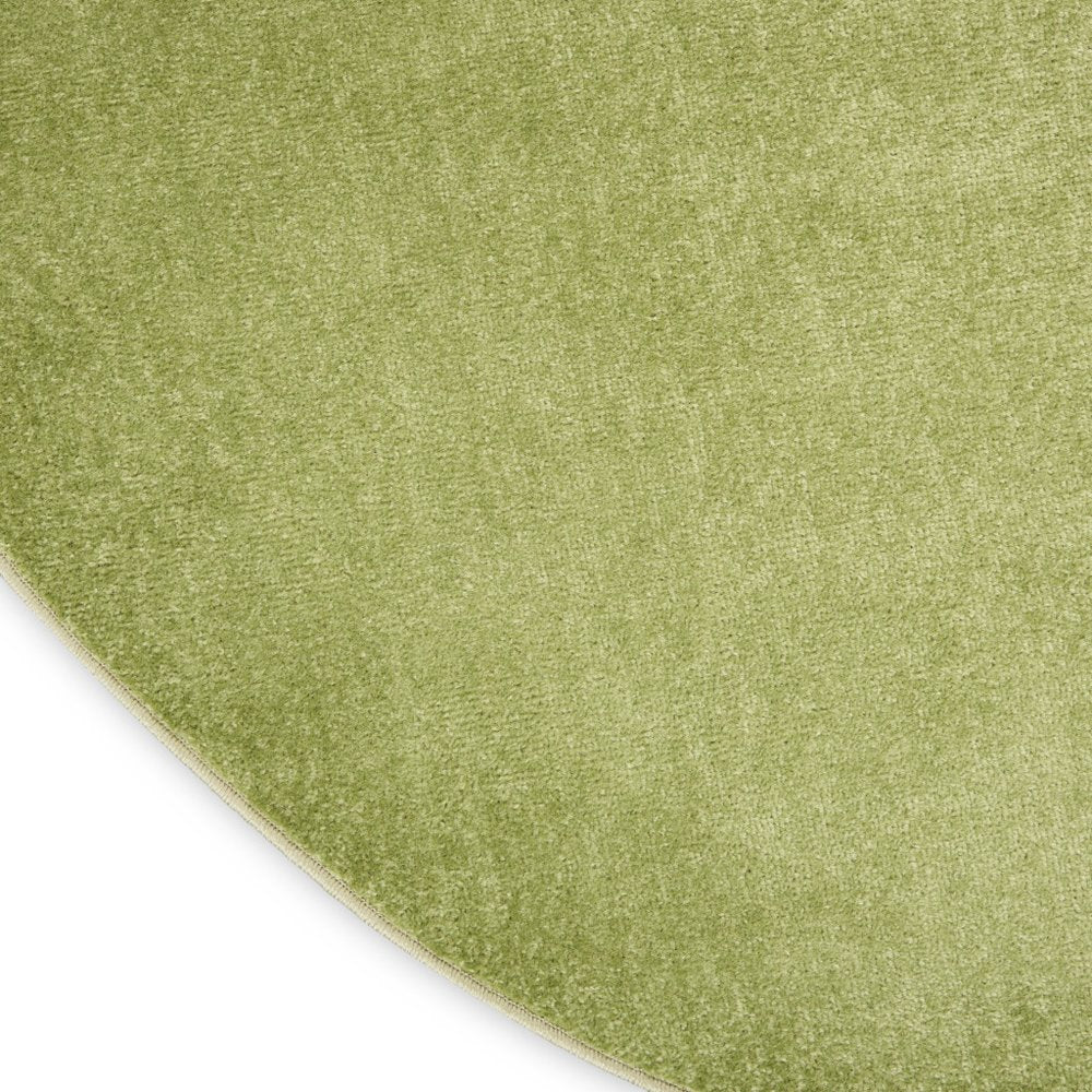 8' X 8' Green Round Indoor Outdoor Area Rug