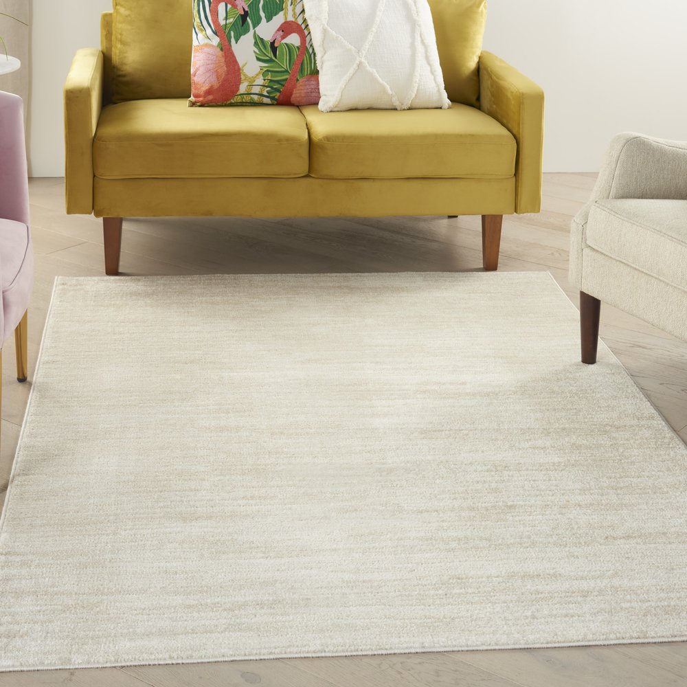 5' X 7' Beige And Ivory Indoor Outdoor Area Rug