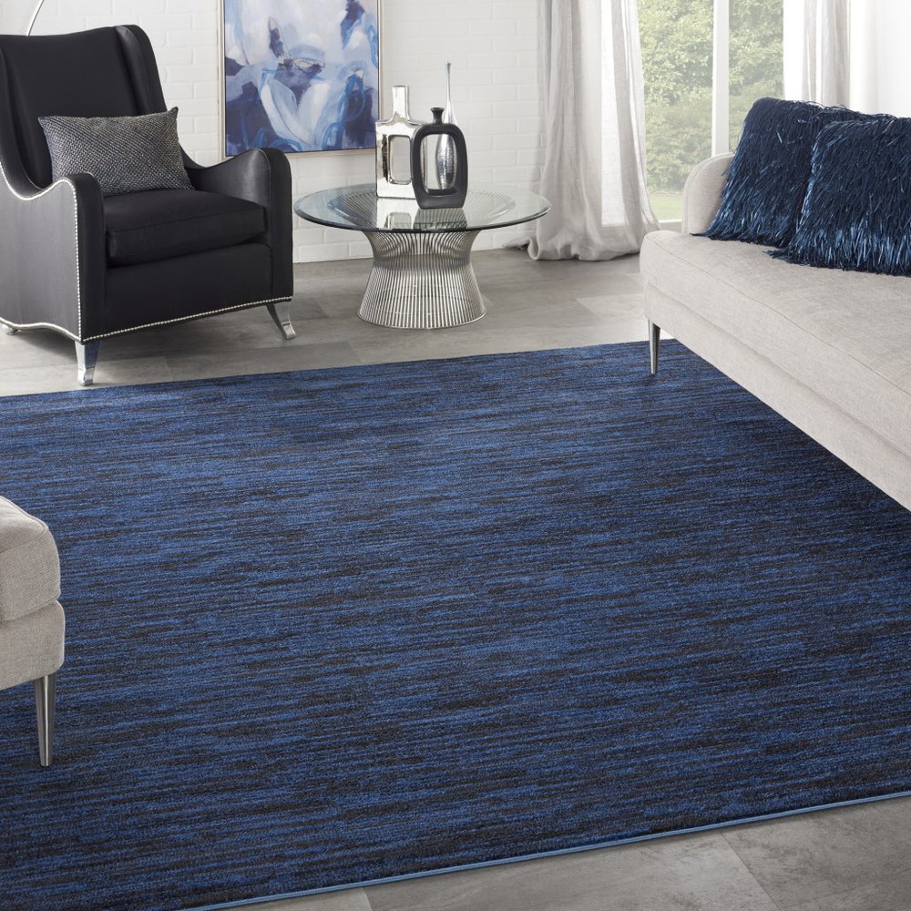 9' Blue Square Indoor Outdoor Area Rug