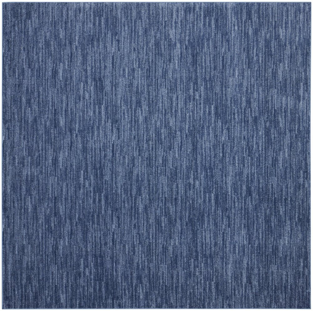 9' Blue Square Indoor Outdoor Area Rug