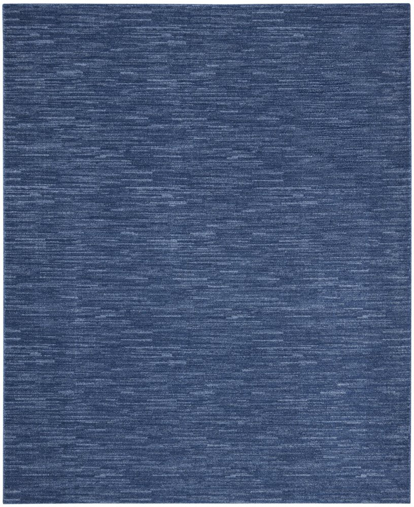 9' X 12' Blue Indoor Outdoor Area Rug
