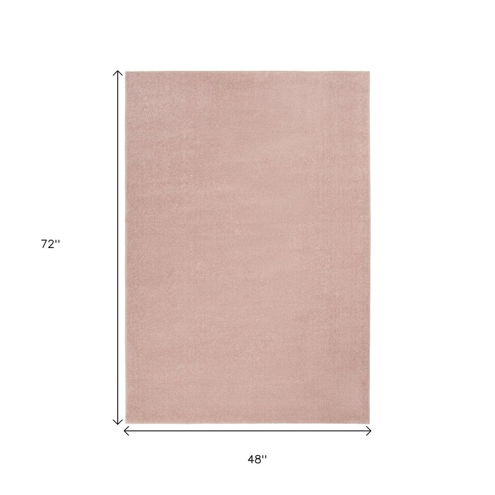 4' X 6' Pink Indoor Outdoor Area Rug