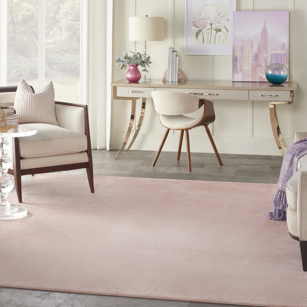 7' X 10' Pink Indoor Outdoor Area Rug