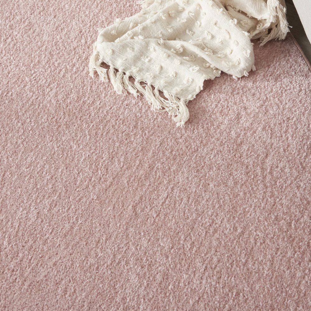 8' X 8' Pink Round Indoor Outdoor Area Rug