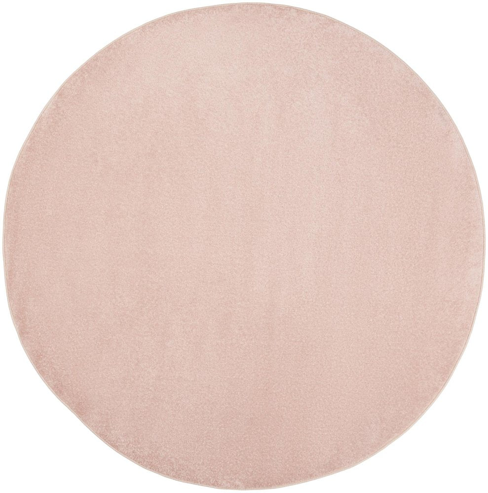 8' X 8' Pink Round Indoor Outdoor Area Rug